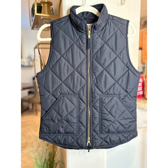 J Crew Mercantile Size S Puffer Quilted Vest Black - Picture 2 of 5